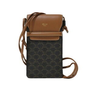 Celine Triomphe Phone Pouch Brown Bag
